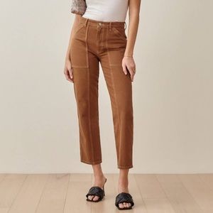 NWOT Reformation Kealy Carpenter Pants Relaxed Fit Cargo Jeans